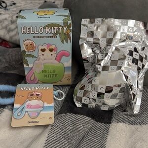 Hello Kitty Black Summer series scented plush pendant